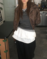 Vintage crop jacket