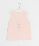 Libe Vintage Button Layered Sleeveless