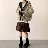 Disco Pop Duc Thick Sleeve Punching V-Neck Knit