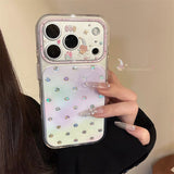 [1+1BOGO]カラフル ポルカドット ゴールド アクセント フルカバー iPhone ケース (iPhone 14–17 Series)