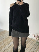 Leel Shoulder Slit Knitwear (3 colors)