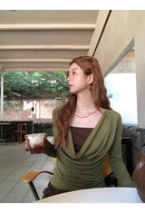 Olive Tree インナーツーピースロングスリーブTシャツ