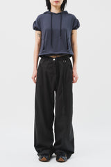 (W) Puff Shirring Hoodie (2color)