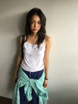 Roy Shirred Flutter Sleeveless (3color)