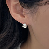リーフピアス (シルバー)