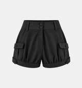 Button Pocket Bloomer Shorts