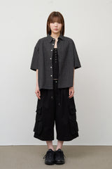 Myth Cropped Check Shirt