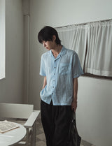 Edith Linen Half Shirt