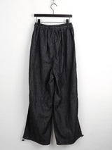 [MADE] Kinto string two-way linen wide denim wide jogger pants