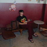 ASCLO ヒューチャーフラワーショートスリーブTシャツ(2color)