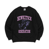 COLLEGE CAT SWEATSHIRTS-BLACK