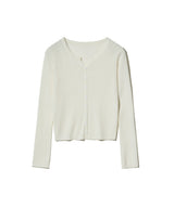85-VIVAJ014 Light Crop Knitwear Cardigan 6color