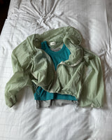  WAVE ZIPPER NYLON HOODIE