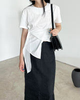 Riable wrap tie blouse