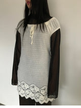 Sheer Dot Polar T-Shirt (3color)