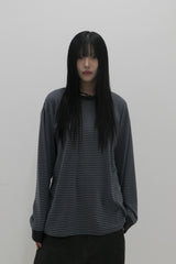 Symbol Logo Stripe T-Shirt Charcoal