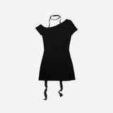 LACE LINED DRESS [BLACK]