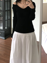 Rubin off-shoulder knitwear (2 colors)