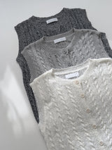 Oreo Cable Knit Vest
