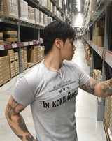 No.1829 ribbed slim ZP half T (3color)