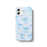 [Glossy] Thin Blue Ribbon 01 Phone Case