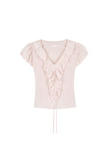 Pink rosy chiffon blouse