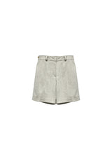 CLASSY HERRINGBONE WOOL SKIRT PANTS / IVORY