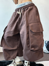 BIG BIG POCKET OVER BERMUDA 🤎🤍❤🖤5COLOR