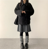 ポニーシックベルトダブルハイネックコート