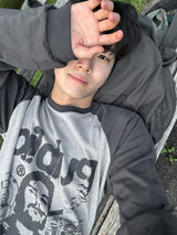 スモークラグラン長袖Tシャツ