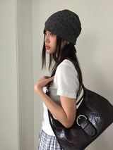 Tony Big Buckle Shoulder Bag (4color)