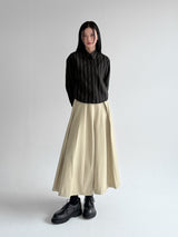  LINE STRIPE CROP SHIRT