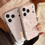 フラワー ドット パターン ソフト iPhone ケース