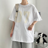 07 クラック ボクシーフィット ショートスリーブ Tシャツ(4 colors) H&L