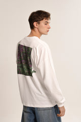 Flower Patterned Logo Long Sleeve