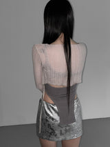 lavender crop bolero cd(3 color)