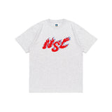 バーニングNSC T シャツ (ライトメランジ)