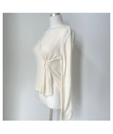 V-neck ribbed button slim fit long sleeve knit wrap cardigan (5 colors)