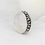 SVR-S601 Silver 925 Geometric Silver Ring 