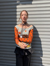 コルリプリントTシャツ長袖