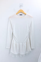 シフォンフリルラインドレス
