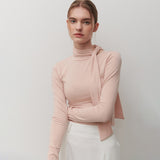 TIE NECK BLOUSE PINK