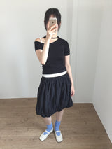 Unbalanced Tie T-Shirt (4color)