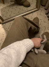 ステーブルデイリーフリースゴールデンセミワイドパンツ