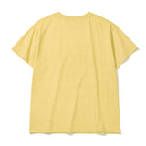 キャットフードピグメントTシャツ_マスタード