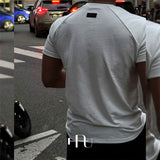 [HFORUS MADE]レイヤーショルダーマッスルハーフスリーブインホワイト