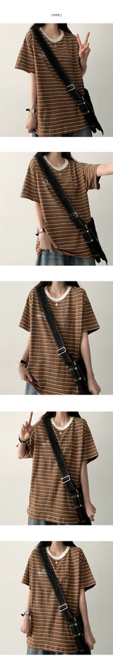 Ronto Dangara color boxy fit short sleeve