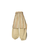 RELABEL Spatial Relationship (R) Multi-coloured Checkered Stripes Detachable Diaper Cover カーブナイフ オーバーサイズ ウォッシュ加工 ダメージ加工 デニム トラウザーズ