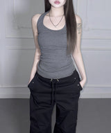 Striped Halter Sleeveless (4colors)