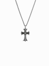 LMN Anderson reversible cross necklace (silver)
